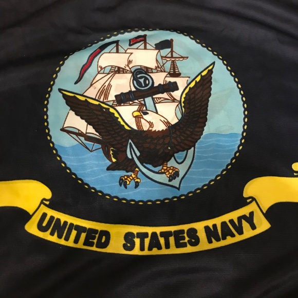 Navy garden flag - Picture 2 of 3